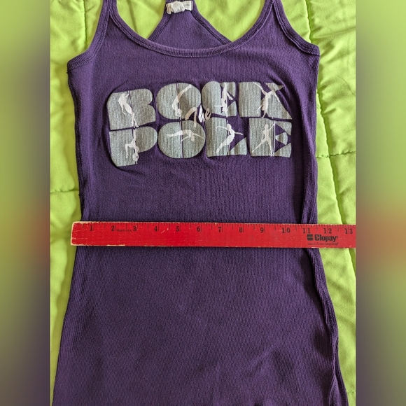 Pole Dance Fitness Tank Top in Purple by Zenana - Picture 7 of 10